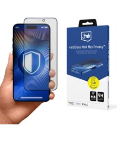 Apple iPhone 15 Pro - 3mk Hardglass Matt Max Privacy Ekrānu aizsardzība