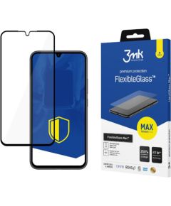 Samsung Galaxy A34 5G - 3mk FlexibleGlass Max Black Ekrānu aizsardzība