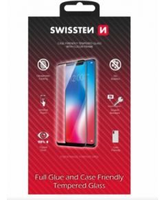 Swissten Full Face Tempered Glass Aizsargstikls Pilnam Ekrānam Samsung Galaxy A55 5G Ekrānu aizsardzība