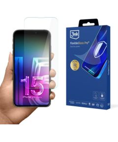 Apple iPhone 15 - 3mk FlexibleGlass Pro Ekrānu aizsardzība
