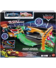 Mattel CARS set Night race track glowing in the dark Mašīnas un piederumi