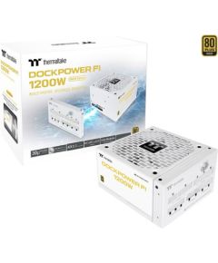 Thermaltake Dockpower FI 1200W Snow (white, 1x 12-pin high power GPU, 5x PCIe, cable management, 1200 watts) Блоки питания