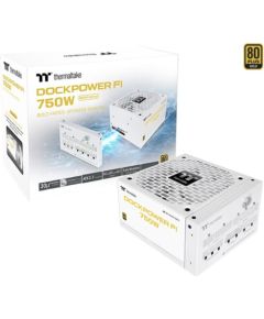 Thermaltake Dockpower FI 750W Snow (white, 1x 12-pin high power GPU, 4x PCIe, cable management, 750 watts) Блоки питания