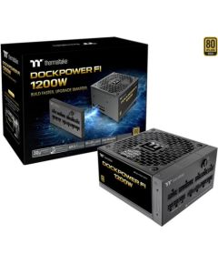 Thermaltake Dockpower FI 1200W (black, 1x 12-pin high power GPU, 5x PCIe, cable management, 1200 watts) Блоки питания