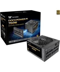 Thermaltake Dockpower FI 750W (black, 1x 12-pin high power GPU, 4x PCIe, cable management, 750 watts) Блоки питания