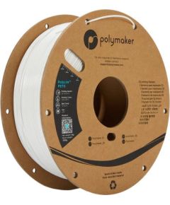 Polymaker PETG materiāls PolyLite White, 1kg 3D Printeri un lāzergravētāji