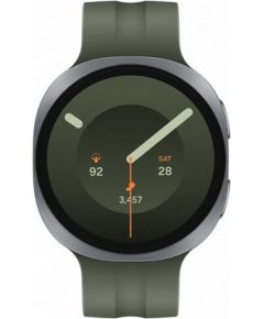 Samsung Galaxy Watch9, 44 mm, LTE, silver/green - Smartwatch Smart-Watch Умные часы