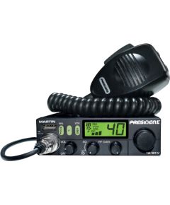 President CB radio stacija ASC AM/FM 12/24V Rācijas