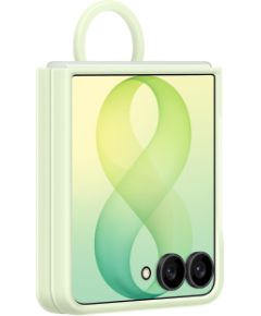 Samsung EF-EF776CGE Silicone Magnetic Cover with Ring Aizsargapvalks priekš Galaxy Z Flip 8 / zaļš Neoriģinālie Maciņi