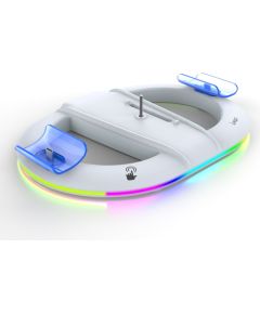 iPega P5S045 Vertikāls uzlādes statīvs ar RGB priekš PS5 Slim/PS5 Pro / balts Piederumi konsolēm