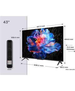 TCL P6K 43P6K TV 109.2 cm (43") 4K Ultra HD Smart TV Wi-Fi Metallic Televizori