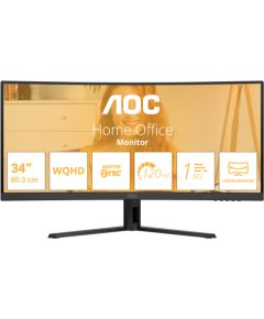 AOC CU34B3E 34" VA wQHD 120Hz 1ms Black Monitori