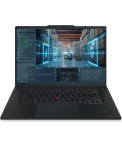 Lenovo ThinkPad P1 G9 Intel Black 16 " IPS WUXGA 1920 x 1200 pixels Anti-glare Intel Core Ultra X9 388H 64 GB LPCAMM2 LPDDR5X Solid-state drive capacity 1000 GB Intel Arc B390 GPU Windows 11 Pro 802.11be Bluetooth version 5.4 Keyboard language English Key Portatīvie datori