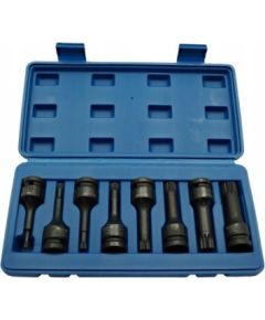 Triecienuzgaļu komplekts Adler 3510.15; 1/2''; Spline; 8 gab. Механические инструменты