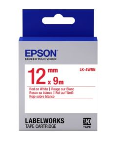 Epson LK-4WRN (C53S654011) Label Cartridge Standard, Red on White 12mm (9m) Tintes printeru izejmateriāli