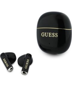 Guess   Gold Line Glossy Classic Logo TWS Wireless Earphones Black Gold Austiņas