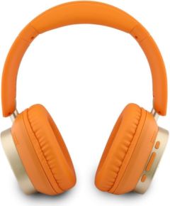 Guess   Rectangle Metal Script Logo ENC Wireless Headphone Orange Наушники