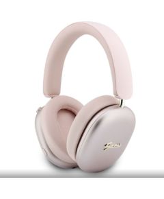 Guess   Metallic Script Logo ENC Wireless Headphone Pink Наушники