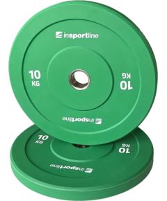 Gumijas svaru disks inSPORTline Bumper Plate Go 10 kg 50 mm Svaru ripas un stieņi