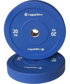 Gumijas svaru disks inSPORTline Bumper Plate Go 20 kg 50 mm Svaru ripas un stieņi