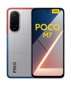 (Ir veikalā) Xiaomi Poco M7 8+256GB 144Hz 7000mAh Silver Mobilie telefoni