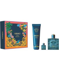 Versace Eros Dárková sada EDT 100 ml, sprchový gel 150 ml a miniaturka EDT 5 ml 100ml Dāvanu komplekti