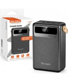 Azo Digital Powerbank Azo Teltech power bank 5A 22.5W + Type-C / Lightning 80000 mAh  TT-PB80 Jaunumi - Datori