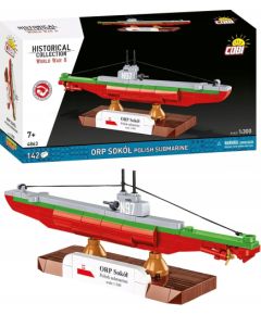 Cobi COBI HC WWII ORP Sokół Polish Submarine 142kl 4863 Mašīnas un piederumi