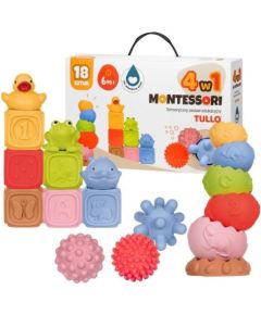 Tullo Klocki sensoryczne Zestaw Montessori 18szt Машины и аксессуары