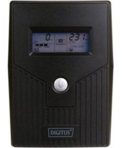 Digitus UPS Line-Ineractive LCD BASIC, 600VA/360W, 1x12V/7Ah, AVR, 2x Schuko CEE 7/3 Новинки Компьютерная техника