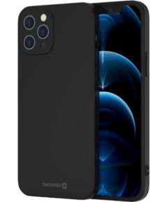 Swissten Soft Joy Silikona vāciņš priekš Apple iPhone 14 Melns Neoriģinālie Maciņi