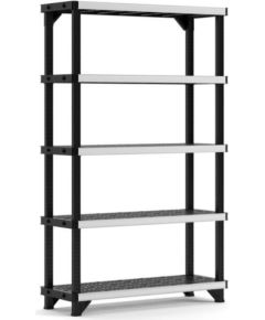 Keter 5-ярусная стеллажная система Fused 122,1x45,7x197,2 см, черная Новинки Для дома и сада 
