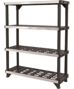 Keter 4 līmeņu plaukts Fused 122,1x45,7x152,4cm melns Jaunumi -Dārzam