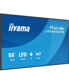 Digitālā reklāmas paneļa iiyama LH5564UHS-B1AG 55" 4K Ultra HD Monitori
