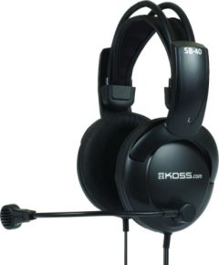 Koss Headphones SB40 Wired On-Ear Microphone Black Наушники