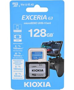 Kioxia EXCERIA G3 128 GB MicroSDXC UHS-I Class 10 Atmiņas kartes micro SD SDHC