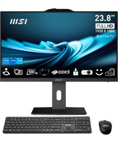 MSI AIO PRO AP242P 14M-1096XEU i7-14700 23,8" IPS LED FHD Non-Touch Anti-Glare 16GB SSD1TB M.2 AX211 WiFi 6E NoOS Black All In One Datori (AIO)