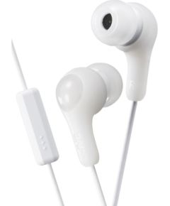 JVC Gumy Plus austiņas ar mikrafonu, baltas - HA-FX7M-W-E Austiņas