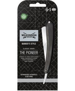 Wilkinson Sword Cut Throat + Double Edge Blades ( 5 pcs ) - Razor + spare razor blades Smaržas - NESAKĀRTOTS