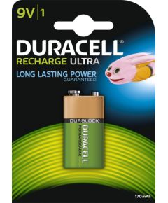 Duracell Akumulators Recharge Ultra 9V Block 170mAh Jaunumi - Datori