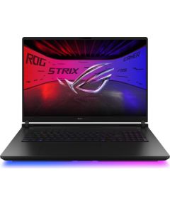 ASUS ROG Strix SCAR 18 G835LXG-U9644X Ultra 9 290HX 18.0"4K 240Hz Mini LED 1600nits AG 32GB DDR5 6400 SSD(2TB+2TB) GeForce RTX 5090 24GB WLAN+BT LAN Cam1080p+IR 90WHrs W11Pro Aluminum Off Black Portatīvie datori