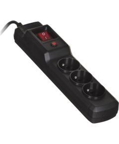 Activejet COMBO 3GN 5M black power strip with cord Strāvas pagarinātāji
