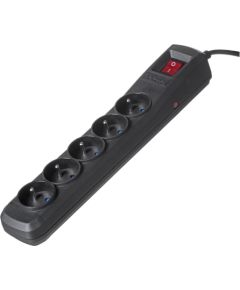 Activejet black power strip with cord ACJ COMBO 5G/3M/BEZP. AUTO/CZ Strāvas pagarinātāji