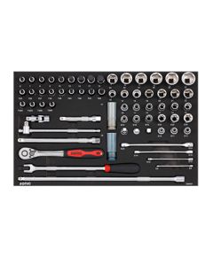 Instrumentu komplekts Sonic Equipment 306601; 1/2''; 66 gab. Mehāniskie instrumenti