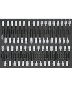 Muciņu ar uzgaļiem komplekts Sonic Equipment 306402; 1/2''; 64 gab. Mehāniskie instrumenti