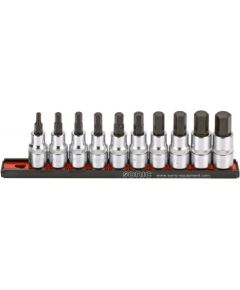 Muciņu ar uzgaļiem komplekts Sonic Equipment 301002; 1/2''; SAE; HEX; 10 gab. Mehāniskie instrumenti
