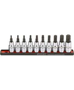 Muciņu ar uzgaļiem komplekts Sonic Equipment 301005; 1/2''; TX; 10 gab. Mehāniskie instrumenti