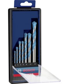 Bosch Daudzfunkcionālu urbju komplekts Multi Construction; Ø4/5/6/6/8/10/12 mm; 7 gab. Аксессуары для дрелей