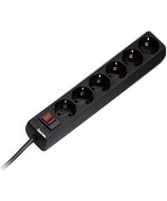 Hama, 1.4 m, 6 sockets, black - Power strip Strāvas pagarinātāji