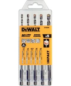 Daudzfunkcionālu urbju komplekts DeWalt DT60099-QZ; 1/4''; 4,0-8,0 mm; 5 gab. Piederumi urbjiem